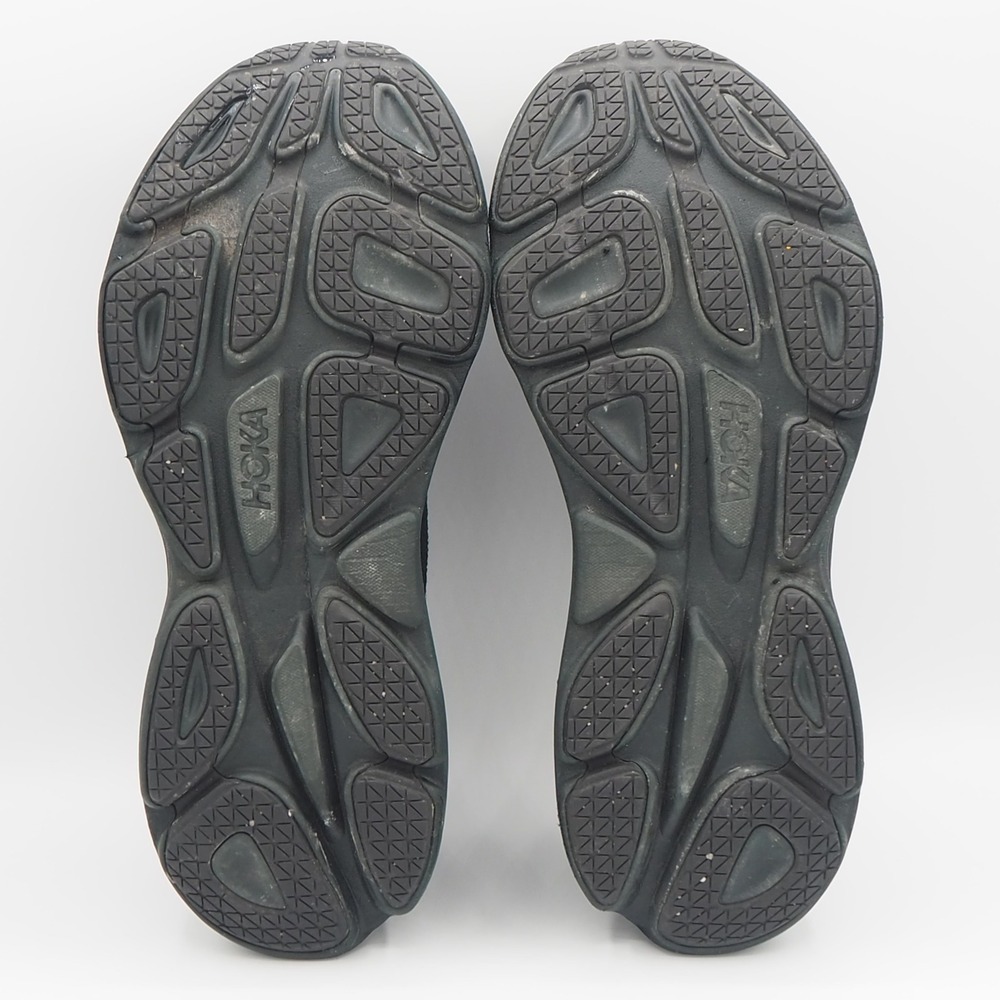 Hoka Bondi 8 Mens 13D Sneakers Triple Black Running Shoes Walking Training - Picture 5 of 9